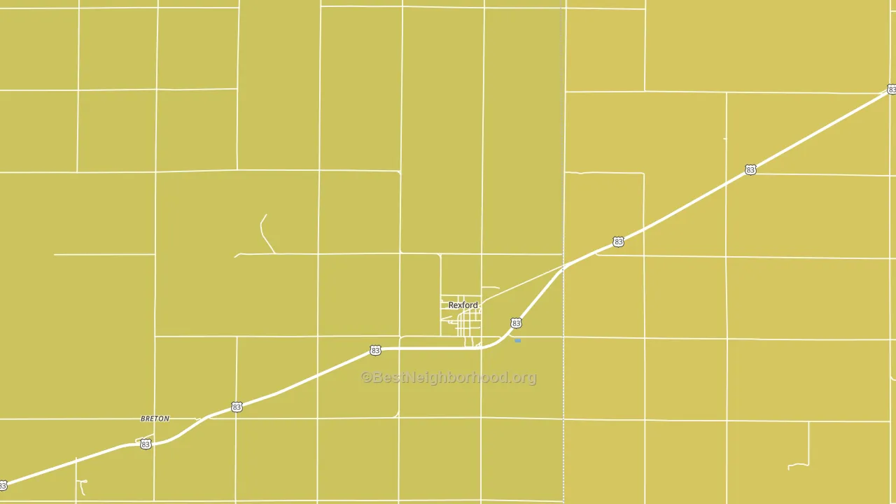 Rexford, KS block-group voter-turnout map