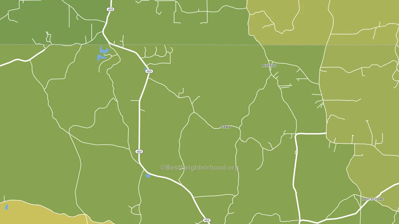 Rexford, MS block-group voter-turnout map