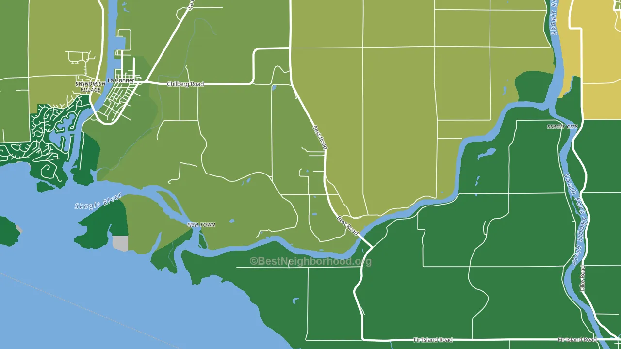 Rexville, WA block-group voter-turnout map