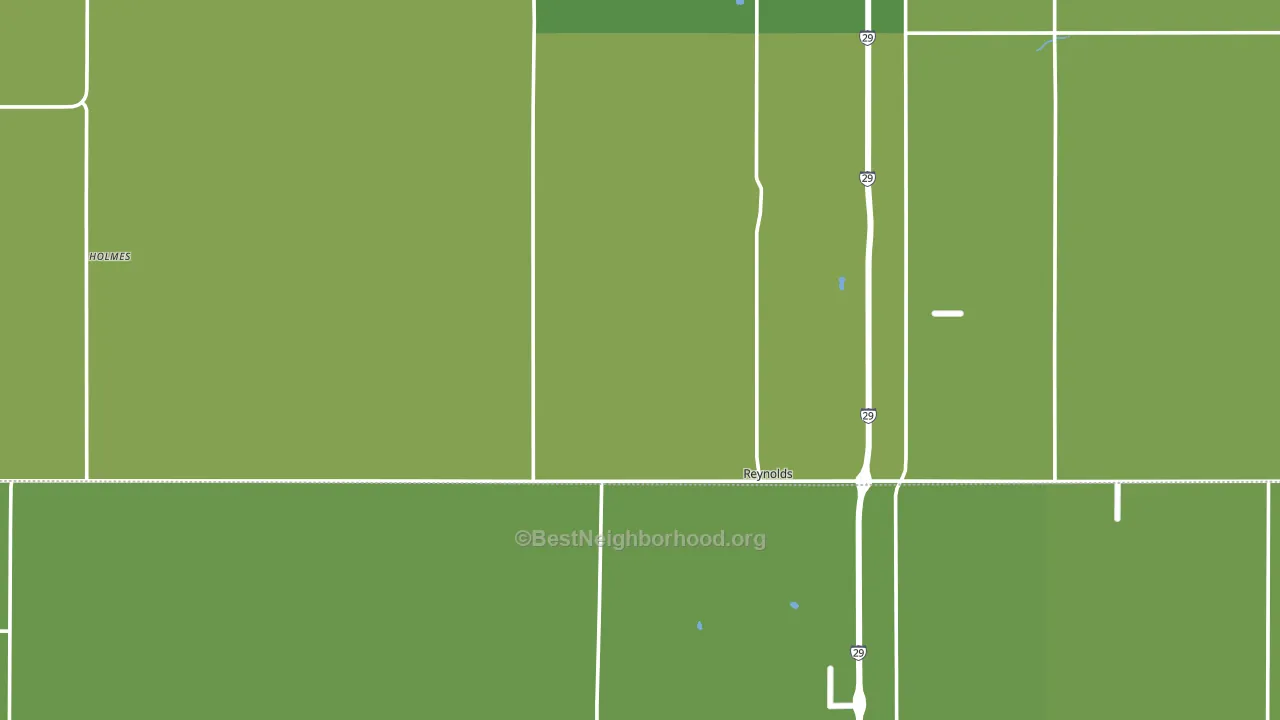 Reynolds, ND block-group voter-turnout map