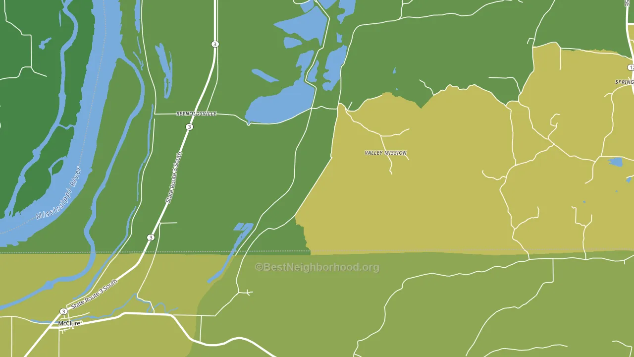 Reynoldsville, IL block-group voter-turnout map