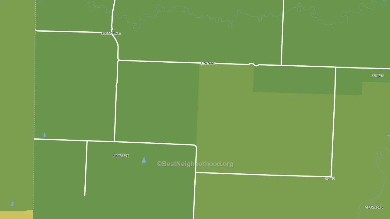 Richards, MO block-group voter-turnout map