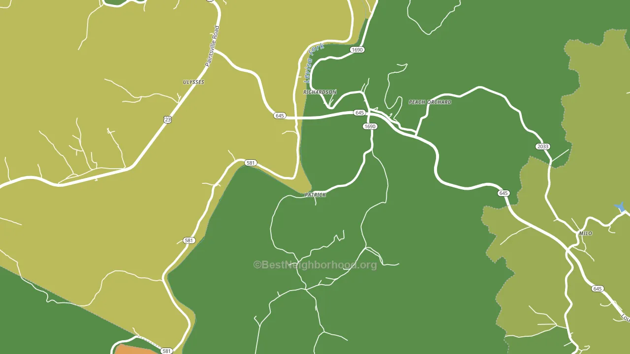 Richardson, KY block-group voter-turnout map