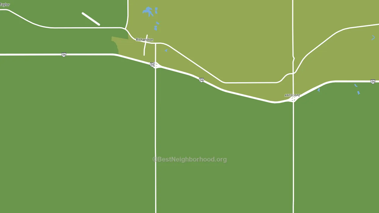 Richardton, ND block-group voter-turnout map
