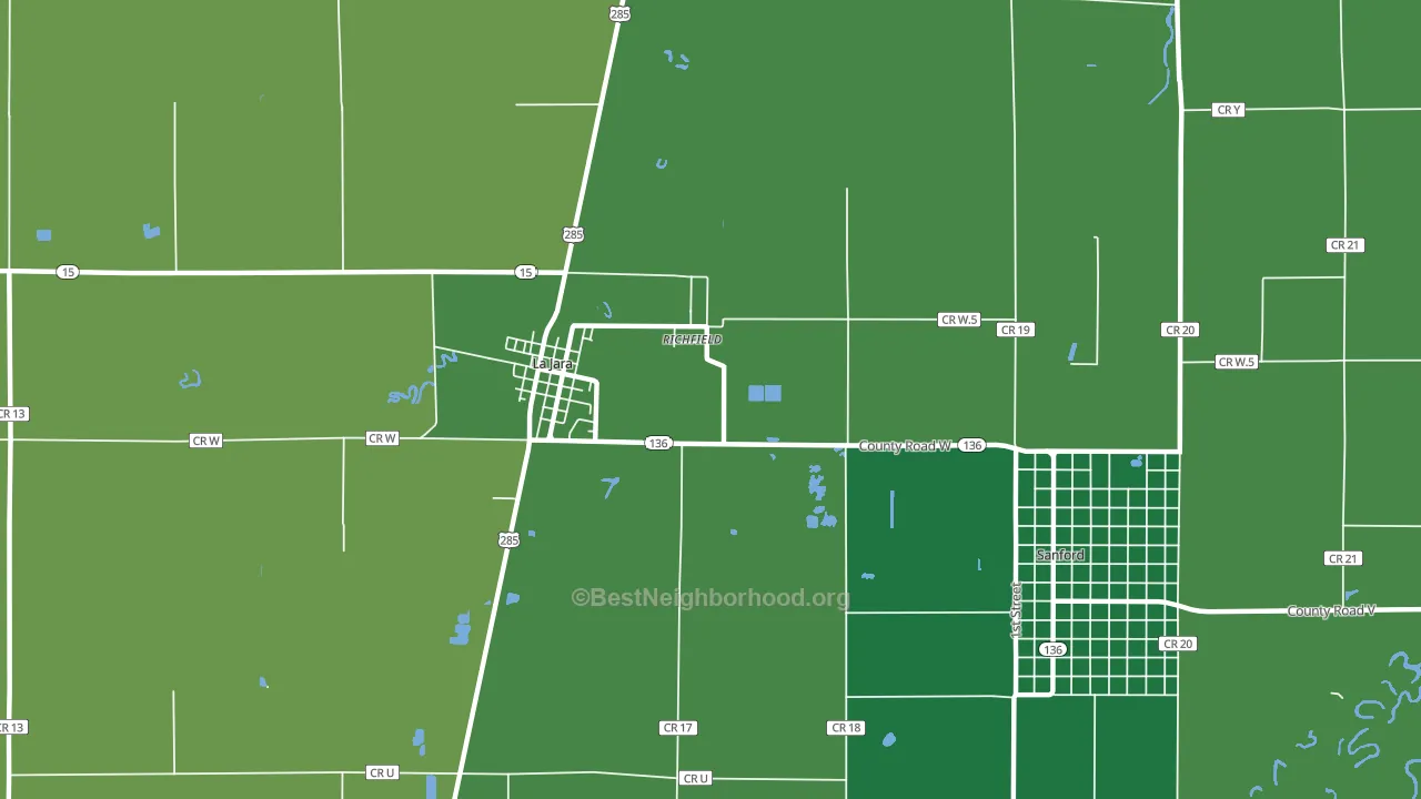 Richfield, CO block-group voter-turnout map