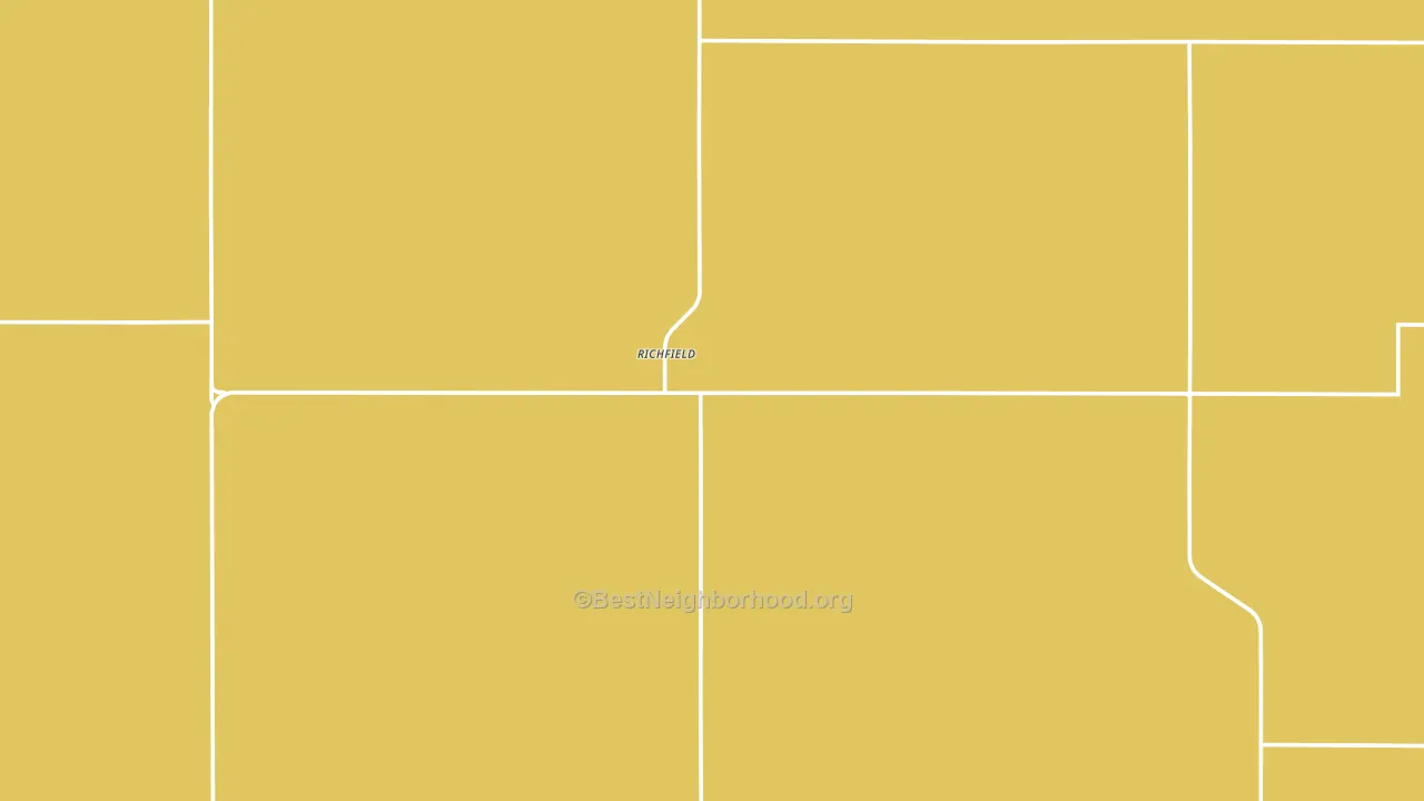 Richfield, KS block-group voter-turnout map