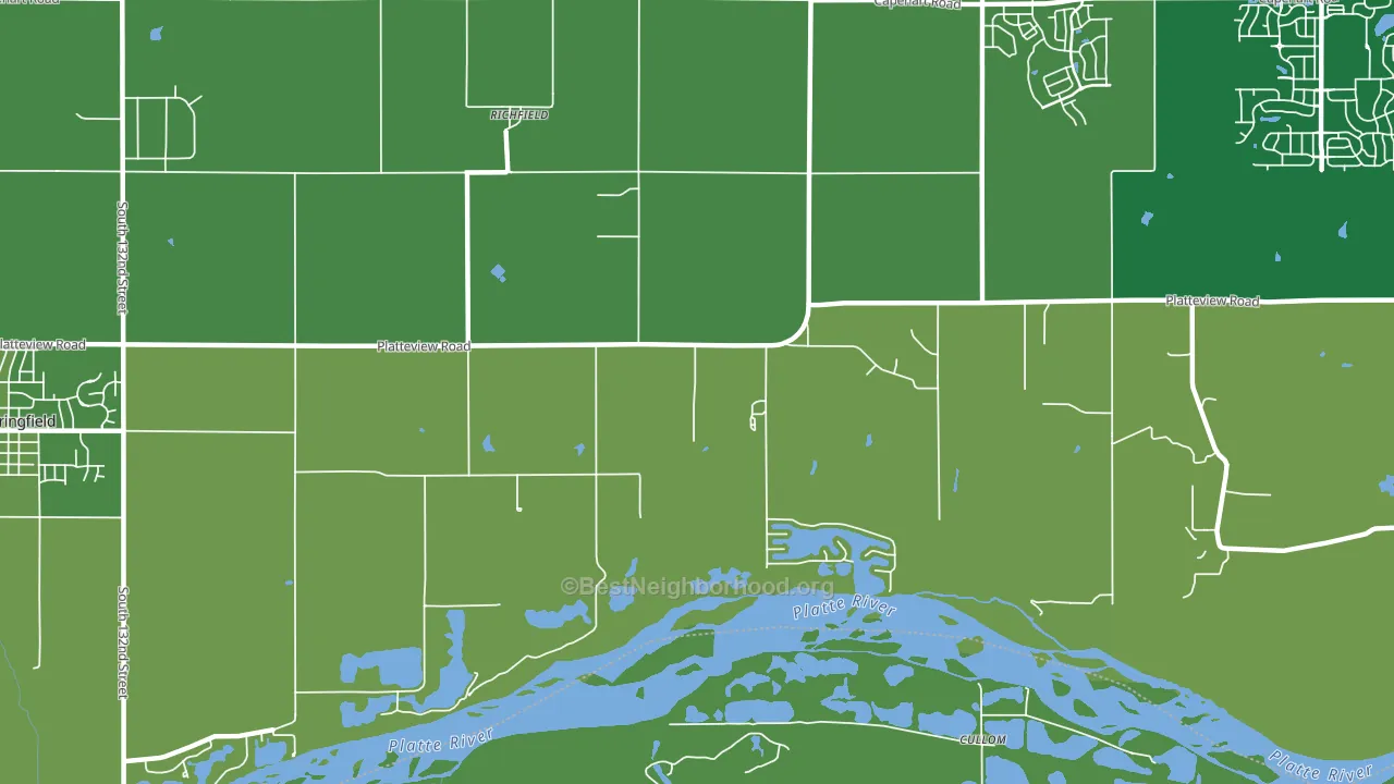 Richfield, NE block-group voter-turnout map
