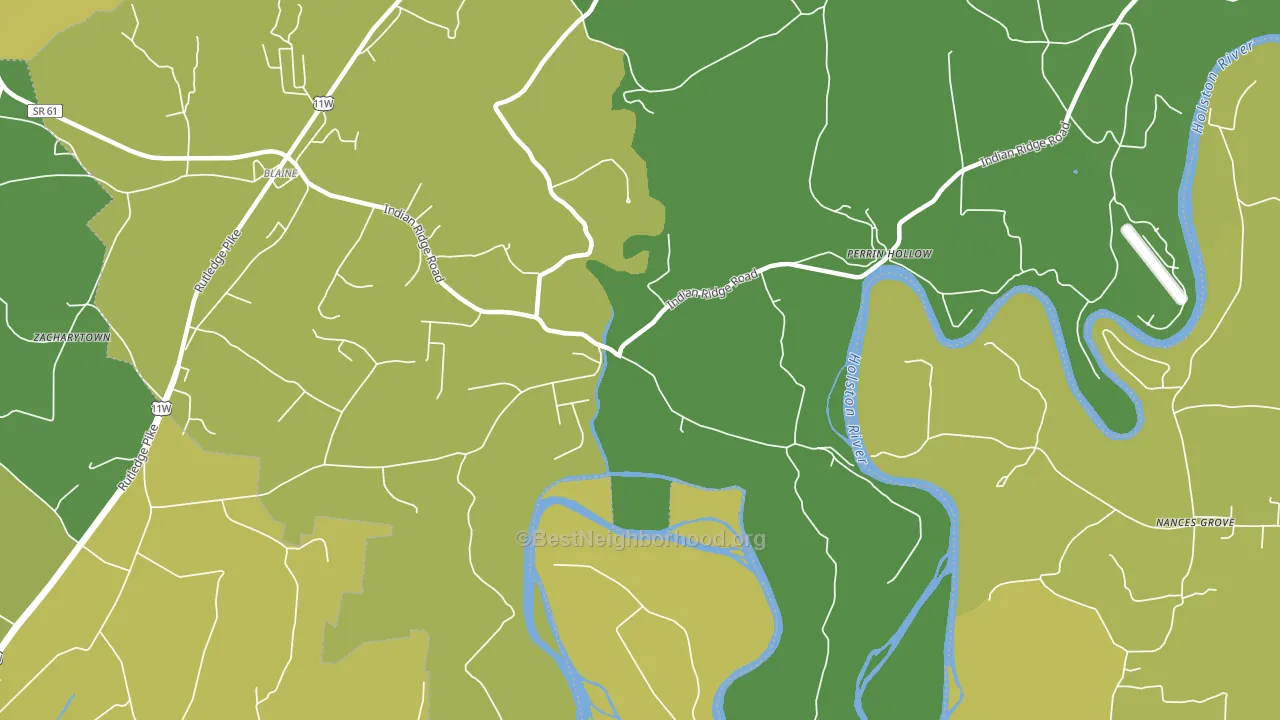 Richland, TN block-group voter-turnout map
