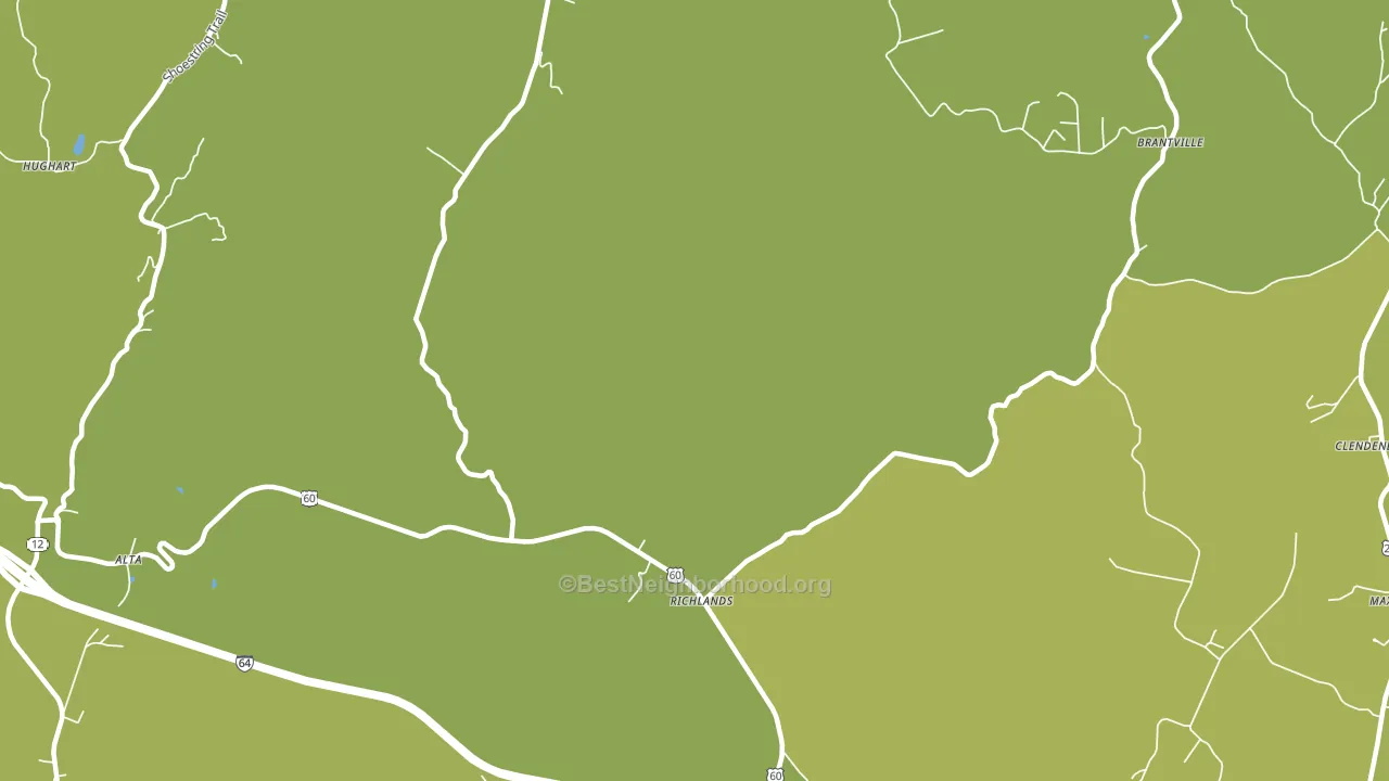 Richland, WV block-group voter-turnout map