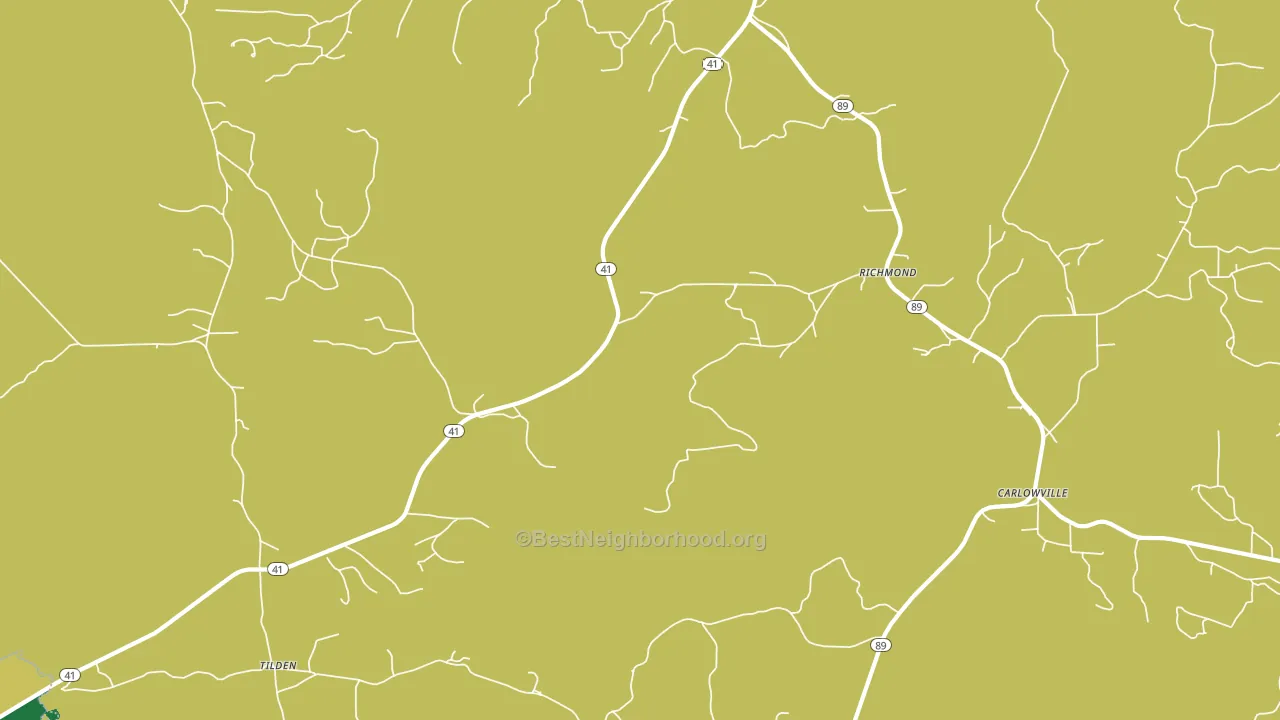 Richmond, AL block-group voter-turnout map