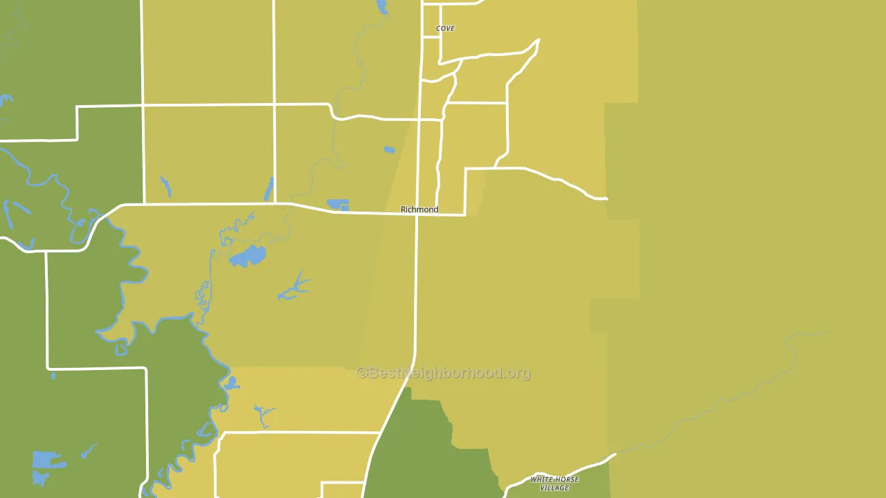 Richmond, UT block-group voter-turnout map