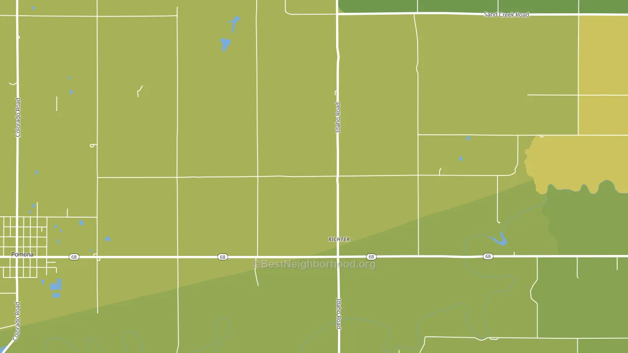 Richter, KS block-group voter-turnout map