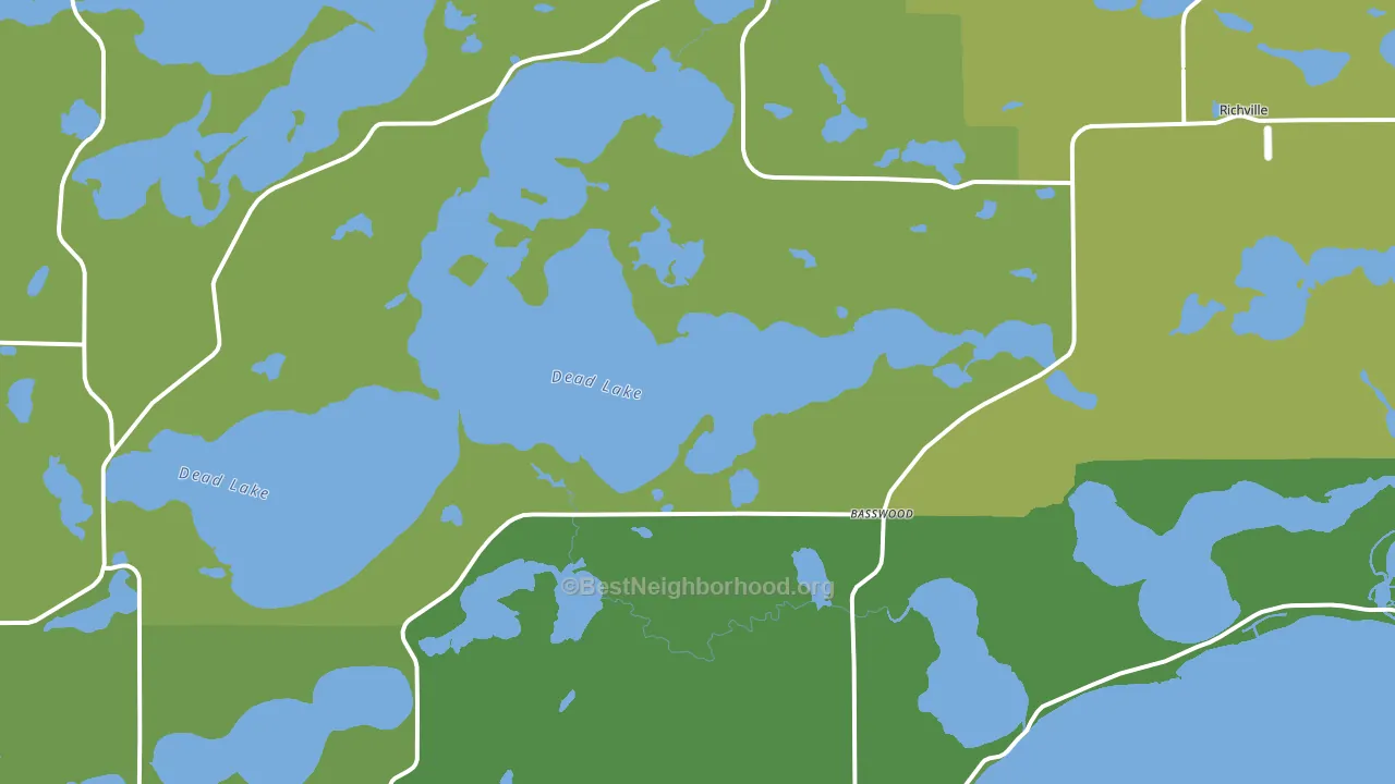 Richville, MN block-group voter-turnout map