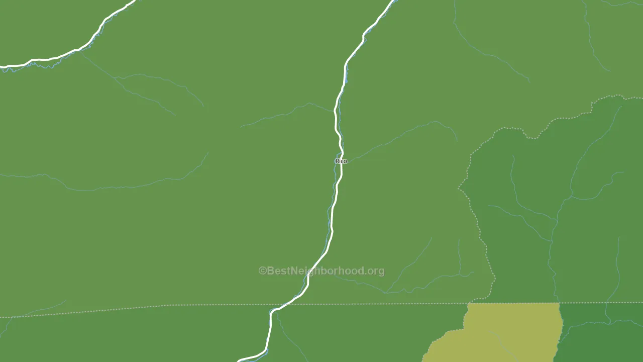 Rico, CO block-group voter-turnout map