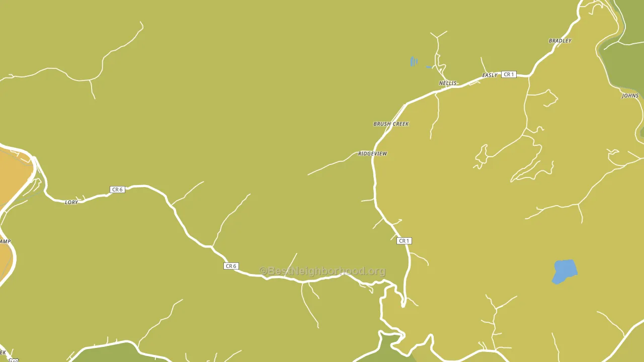 Ridgeview, WV block-group voter-turnout map