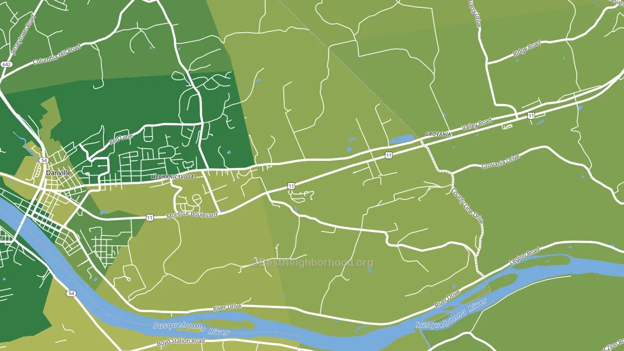 Ridgeville, PA block-group voter-turnout map