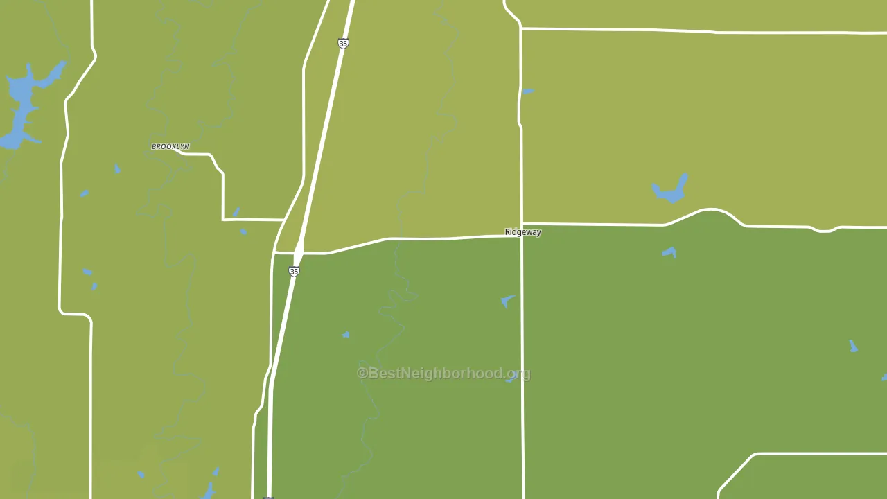 Ridgeway, MO block-group voter-turnout map