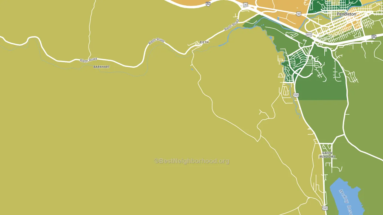 Rieth, OR block-group voter-turnout map