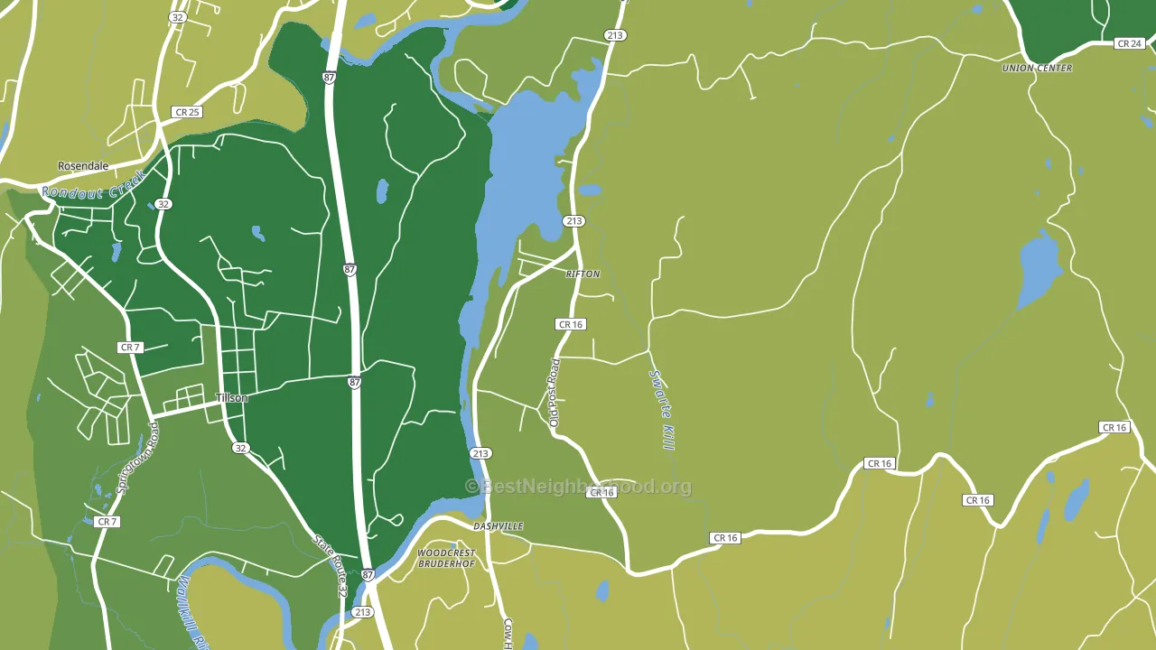 Rifton, NY block-group voter-turnout map