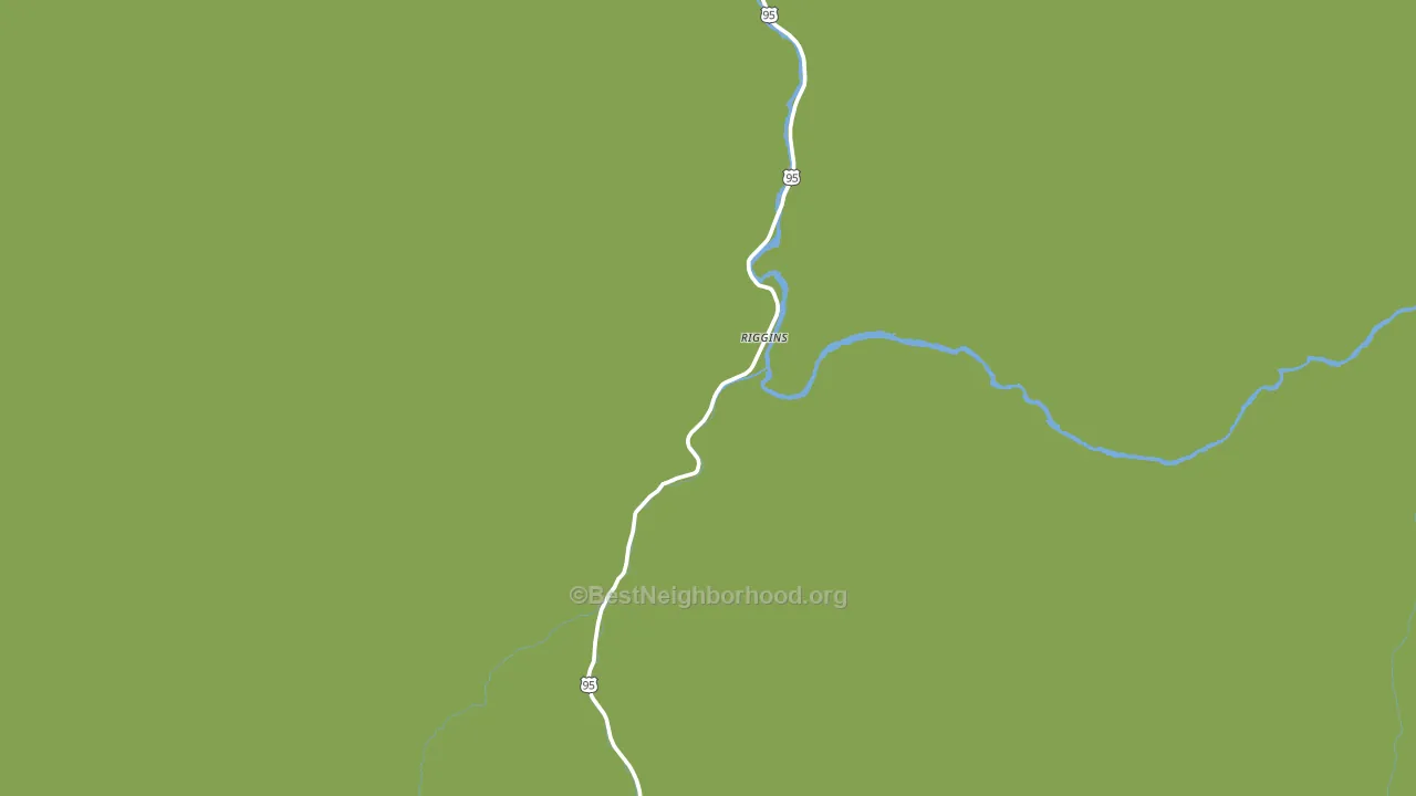 Riggins, ID block-group voter-turnout map