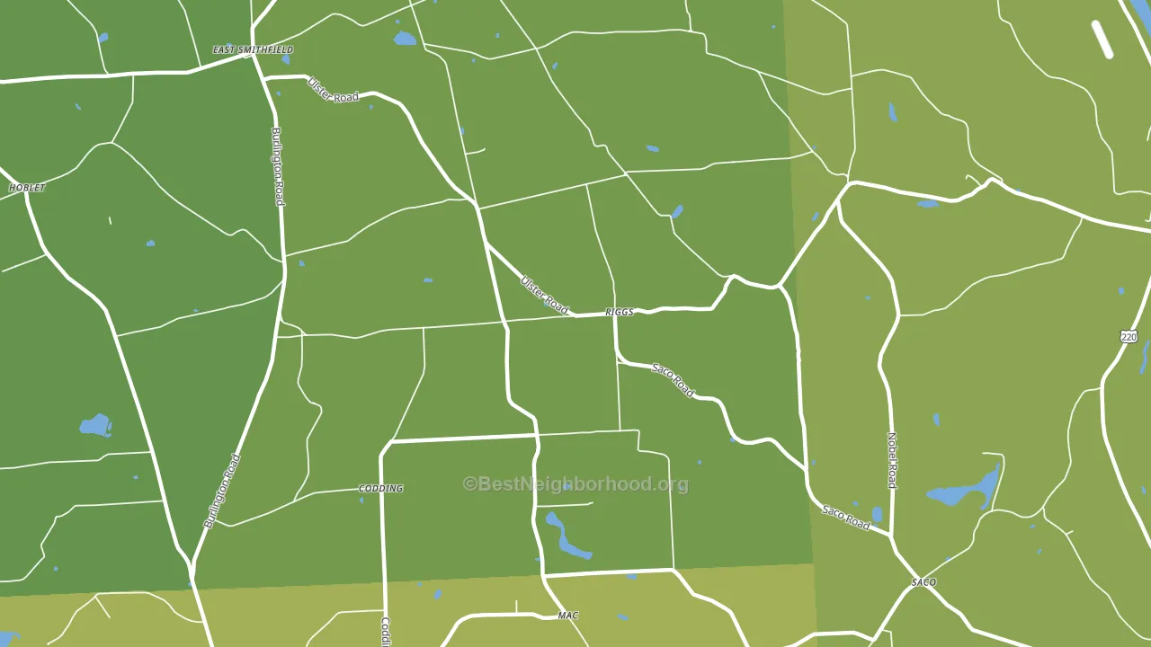 Riggs, PA block-group voter-turnout map