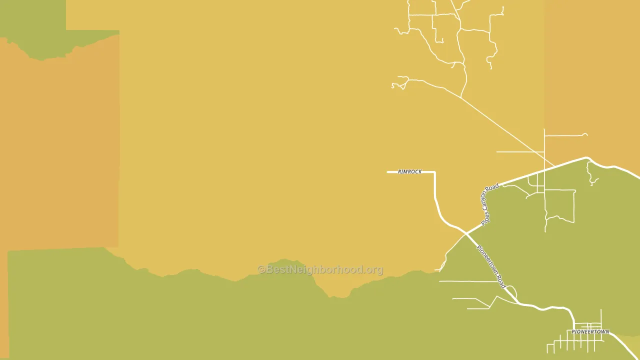Rimrock, CA block-group voter-turnout map