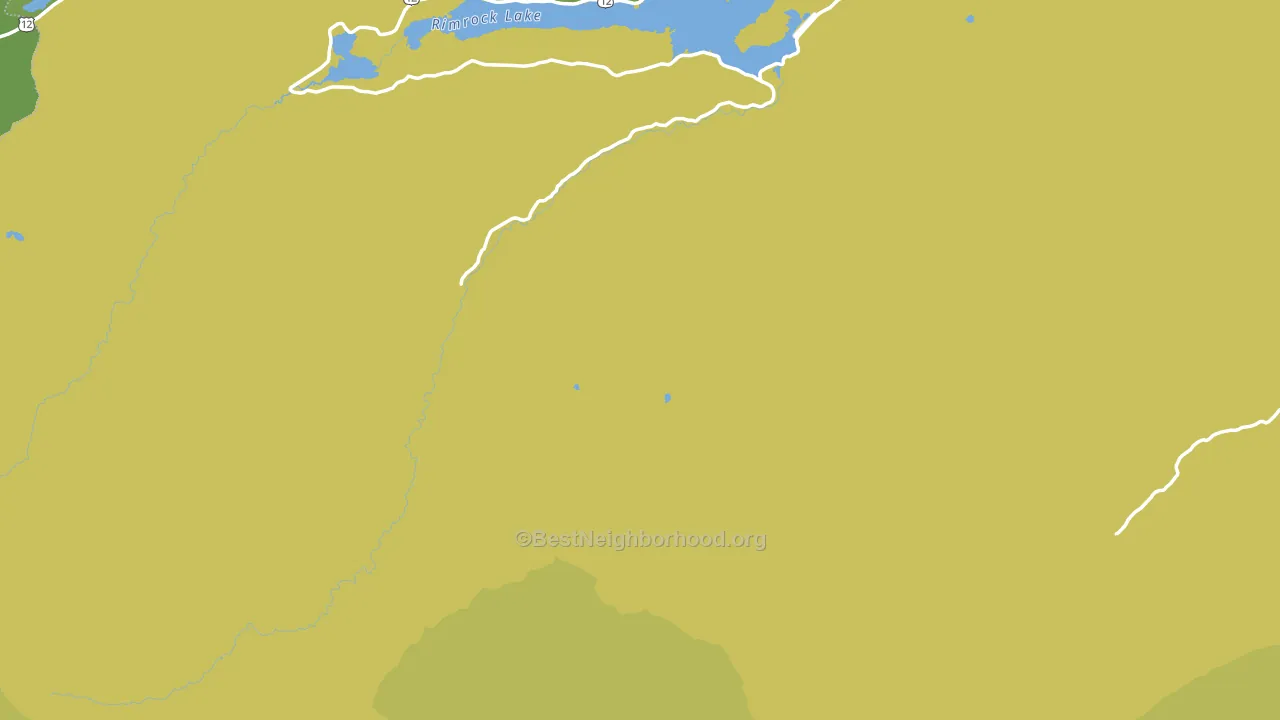 Rimrock, WA block-group voter-turnout map