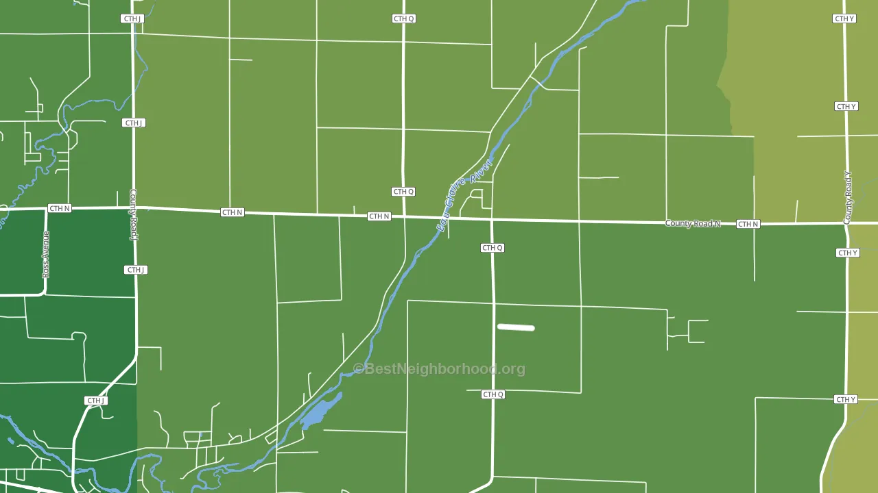 Ringle, WI block-group voter-turnout map