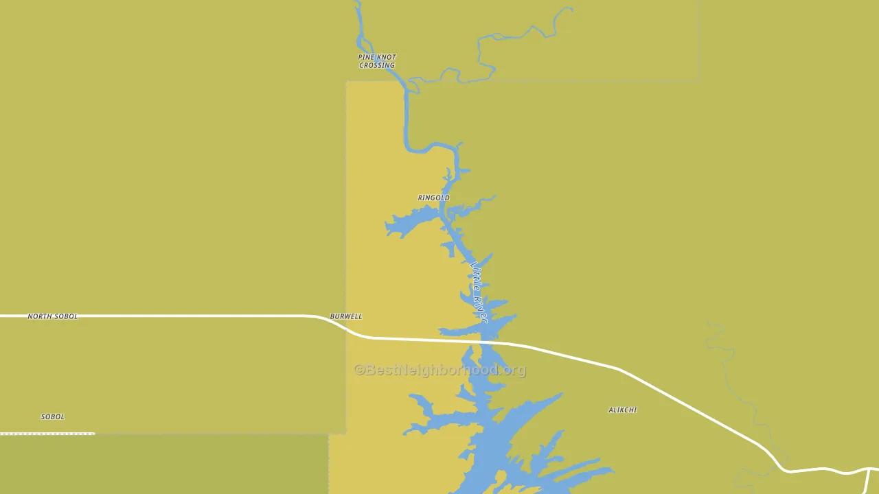 Ringold, OK block-group voter-turnout map