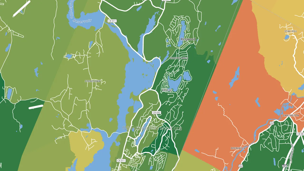 Ringwood, NJ block-group voter-turnout map
