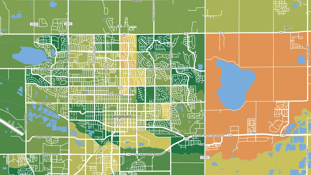 Rinn, CO block-group voter-turnout map