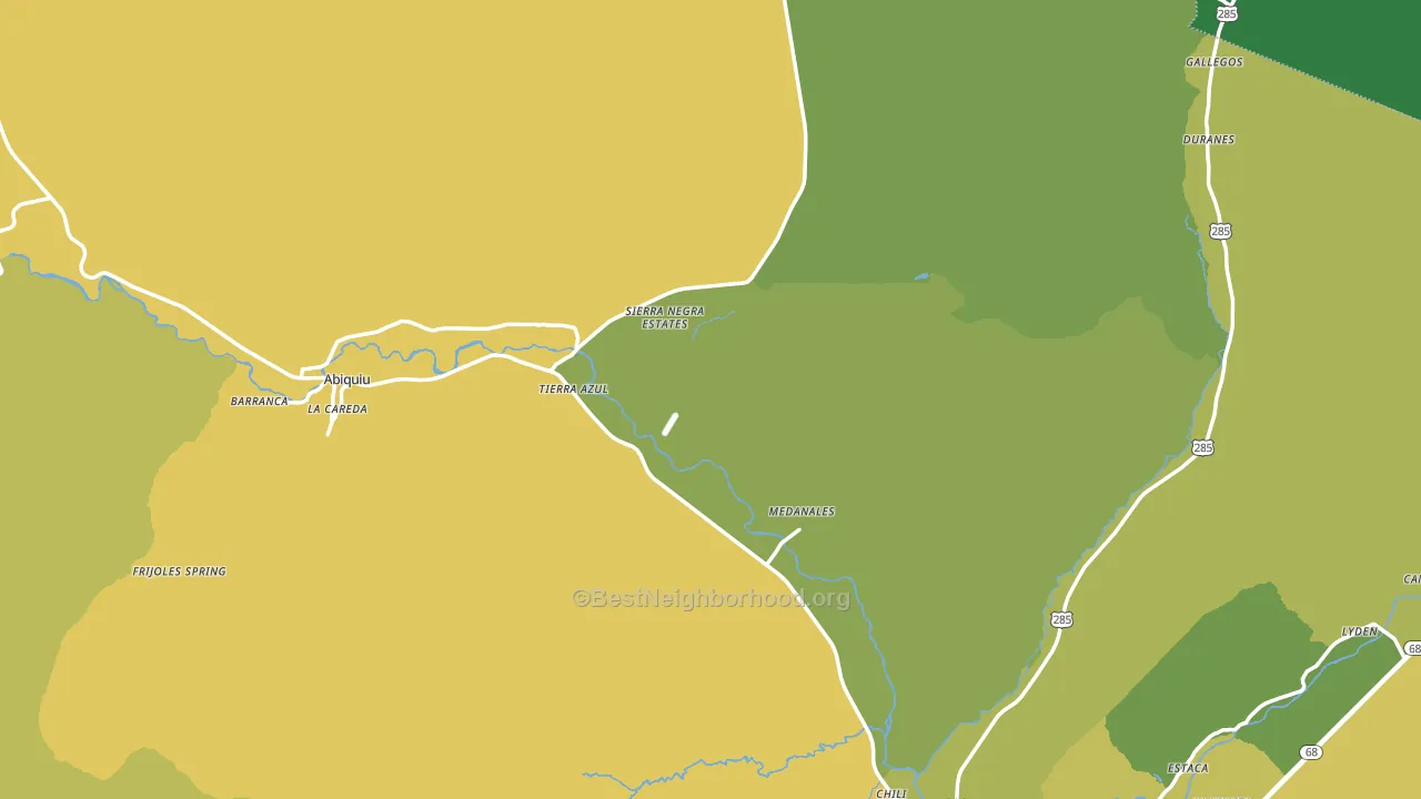 Rio Arriba County, NM block-group voter-turnout map