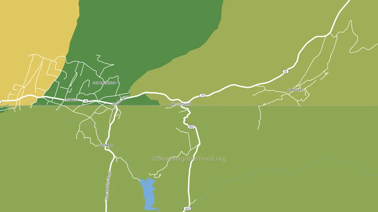 Rio Chiquito, NM block-group voter-turnout map