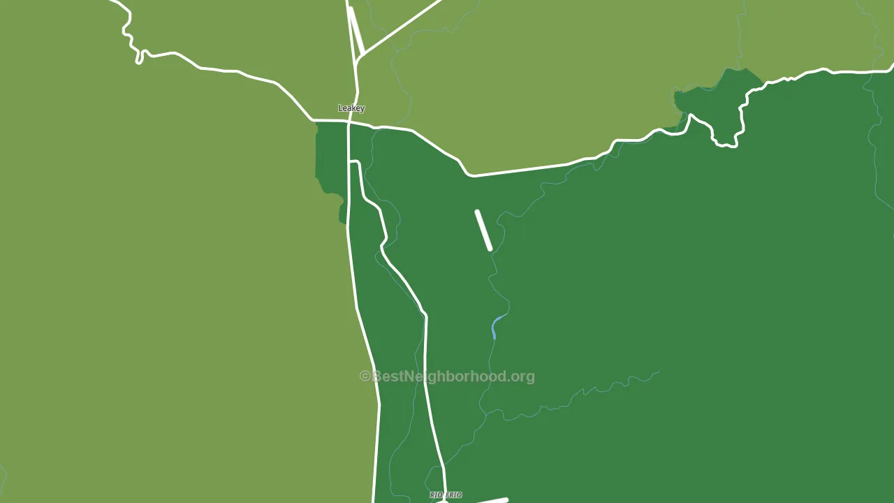 Rio Frio, TX block-group voter-turnout map