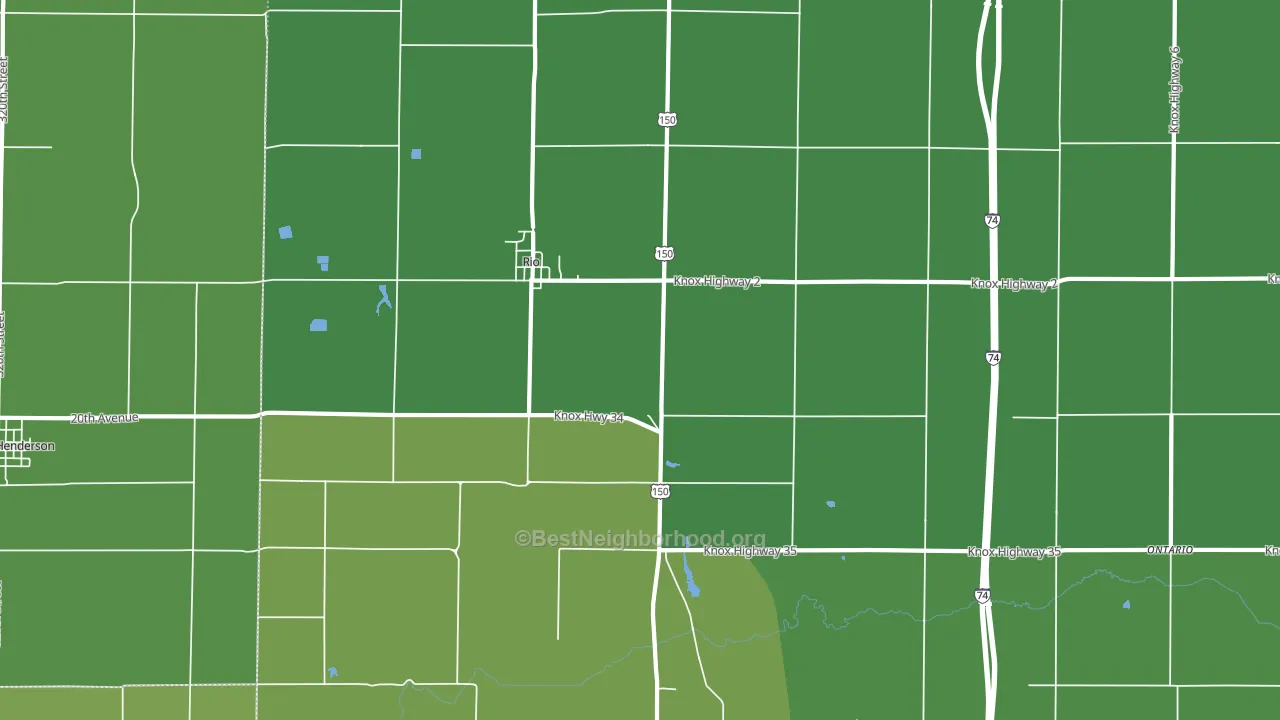 Rio, IL block-group voter-turnout map
