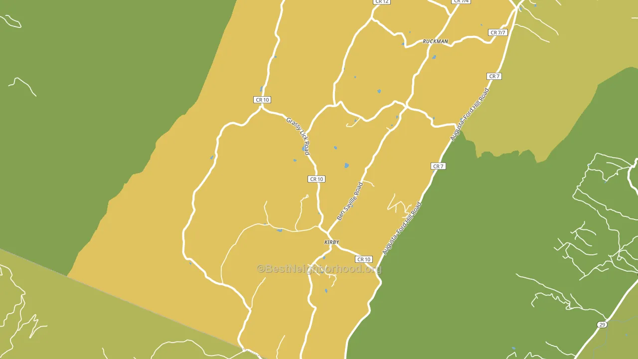 Rio, WV block-group voter-turnout map