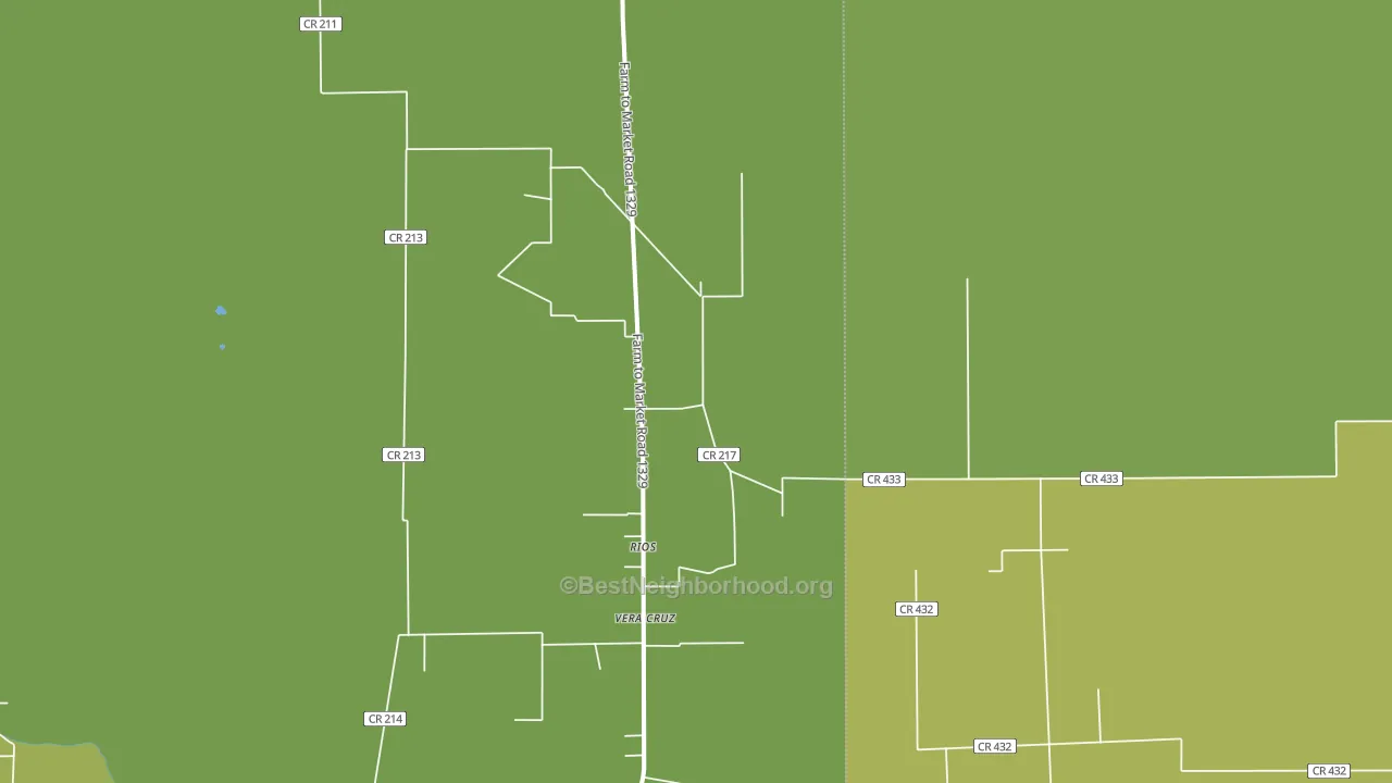 Rios, TX block-group voter-turnout map