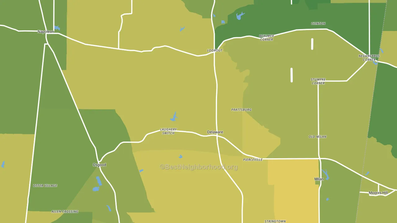 Ripley County, IN block-group voter-turnout map