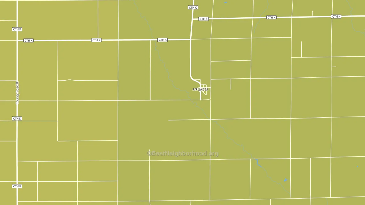 Riplinger, WI block-group voter-turnout map