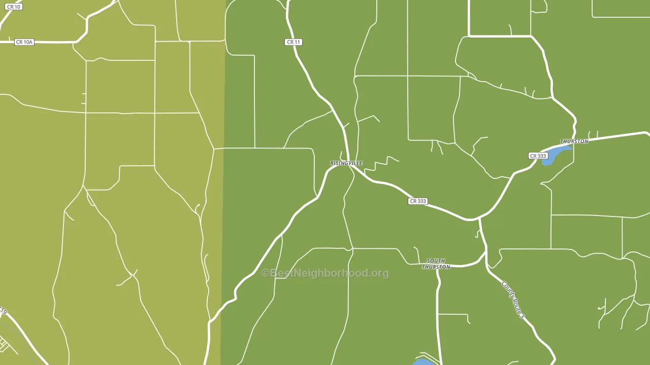 Risingville, NY block-group voter-turnout map