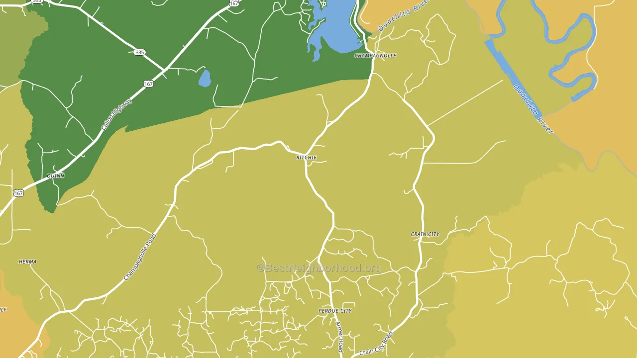 Ritchie, AR block-group voter-turnout map
