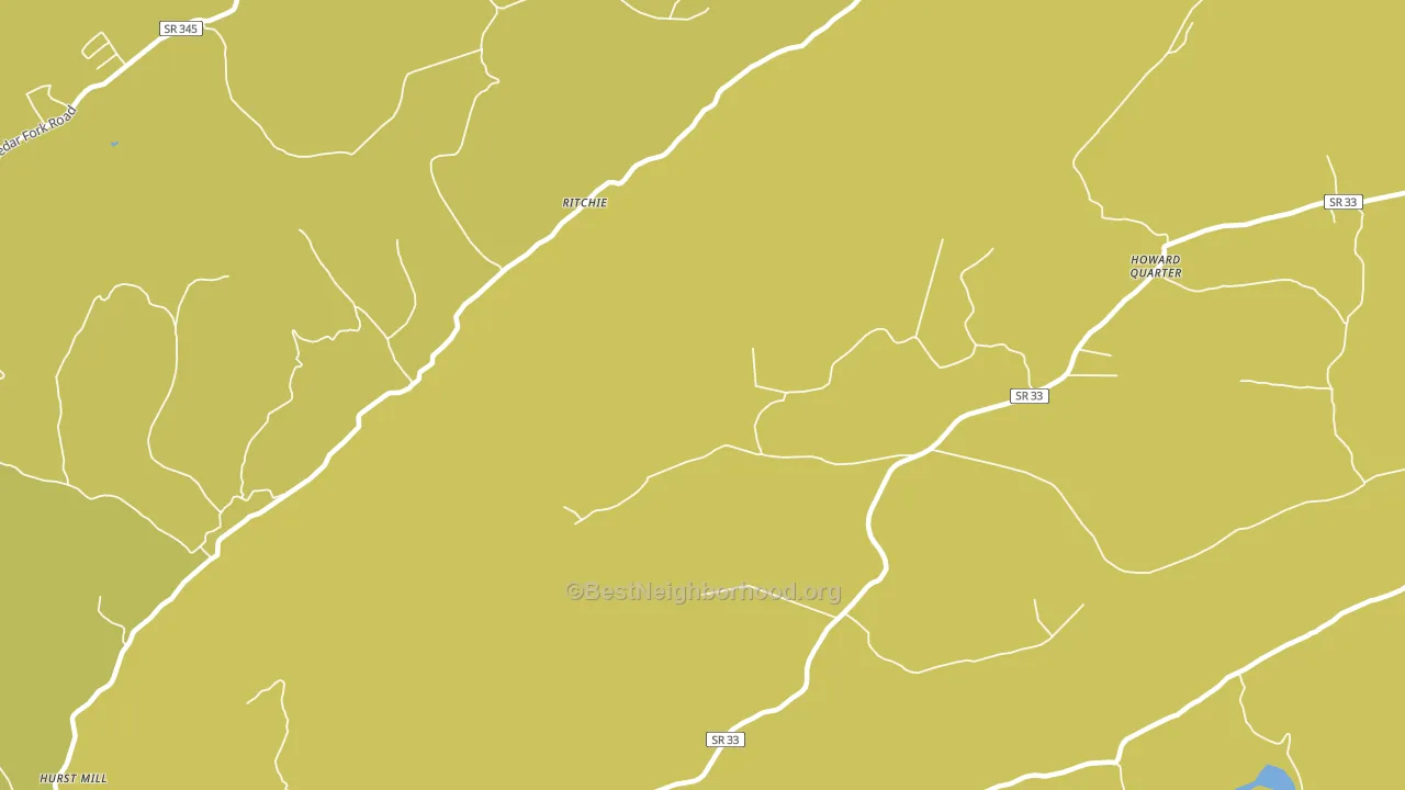 Ritchie, TN block-group voter-turnout map