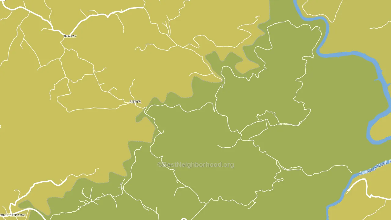 Ritner, KY block-group voter-turnout map