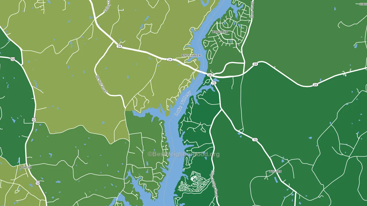 River Haven, NC block-group voter-turnout map
