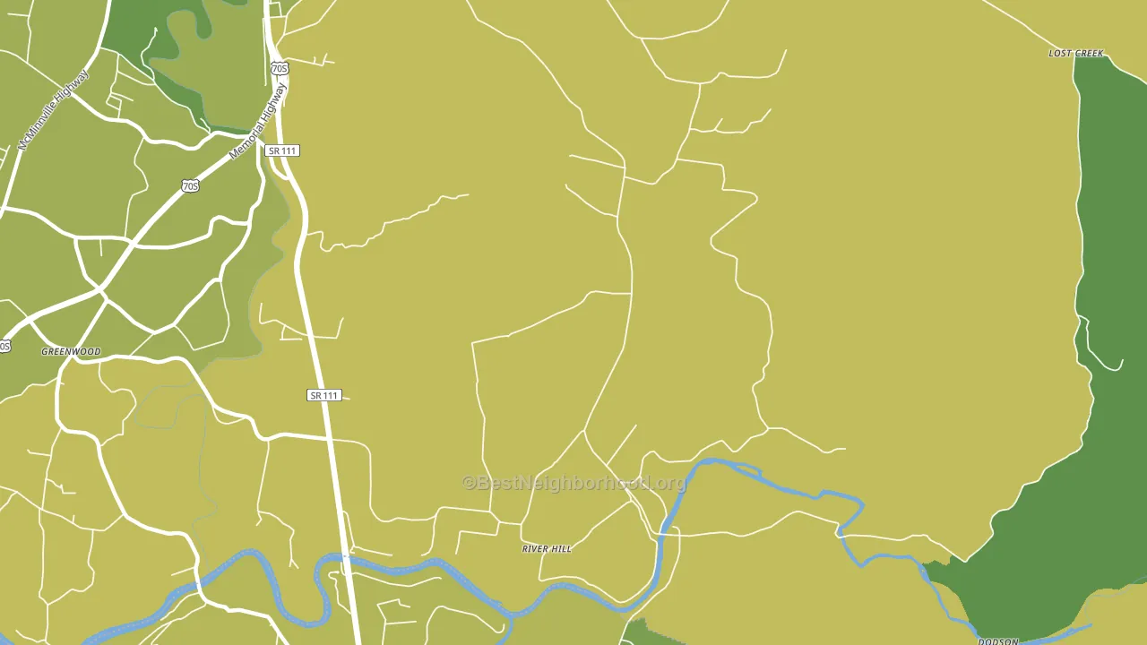 River Hill, TN block-group voter-turnout map