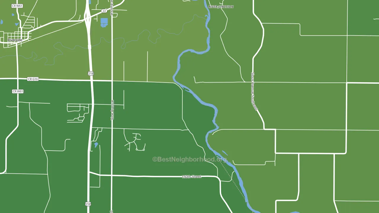 River Junction, IA block-group voter-turnout map