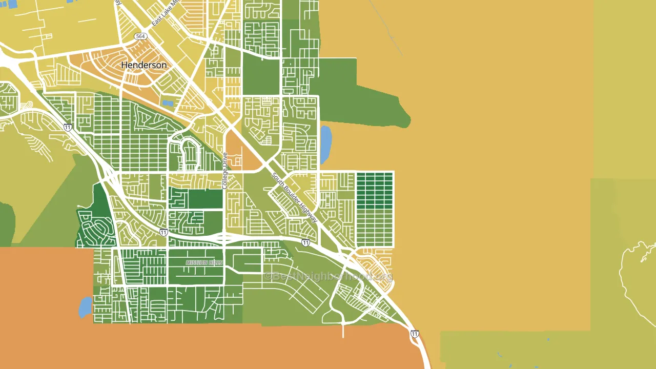River Mountain, Henderson, NV block-group voter-turnout map