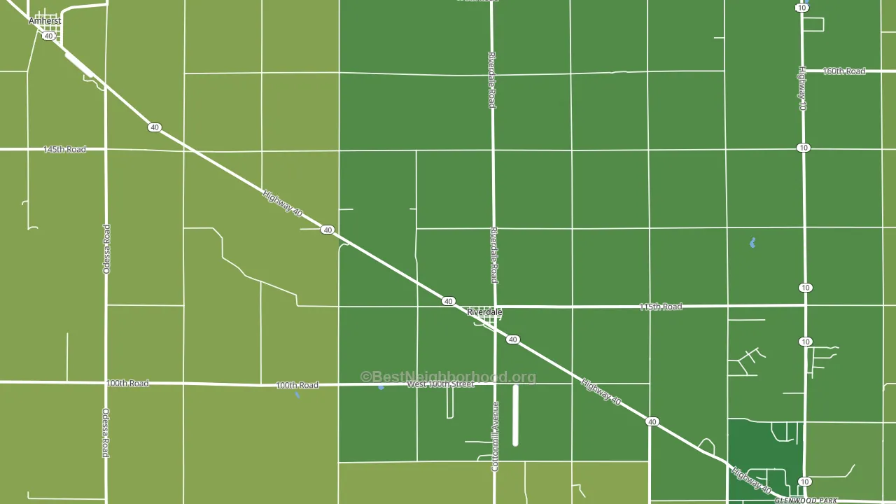 Riverdale, NE block-group voter-turnout map