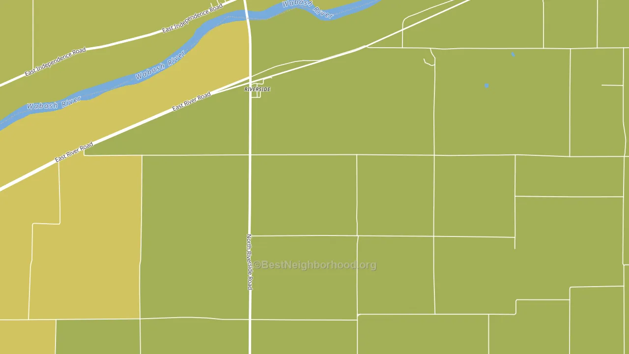 Riverside, IN block-group voter-turnout map