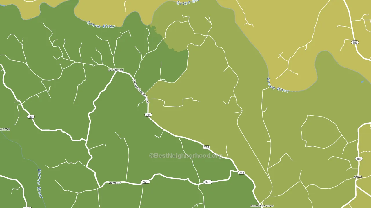 Riverside, KY block-group voter-turnout map